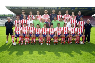 O cadro de xogadores do CD Lugo na pasada tempada