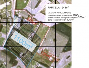 Unha mostra da zona destruída / Imaxe: ADEGA (amplíase clicando nela)